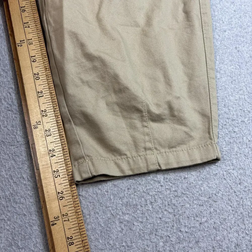 Gap Kids Pants Boys XXL 14-16 Khaki Cargo Barrel Leg Zip Pocket Youth Uniform